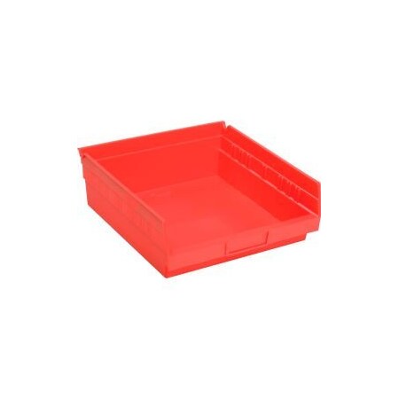 Quantum Storage Systems GEC™ Plastic Nesting Storage Shelf Bin 11-1/8"W x 11-5/8"D x 4"H Red QSB109RD